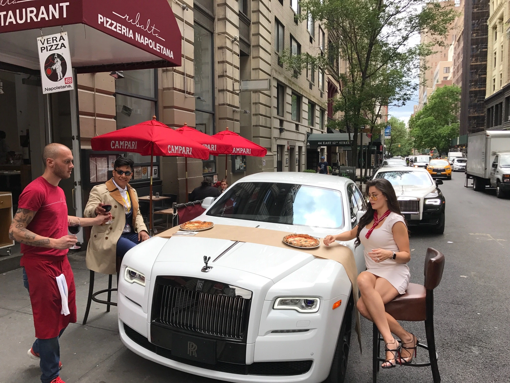 How I ate pizza on a Rolls Royce and why reviews by Anjelika Lours' Kour @globalnewyorker